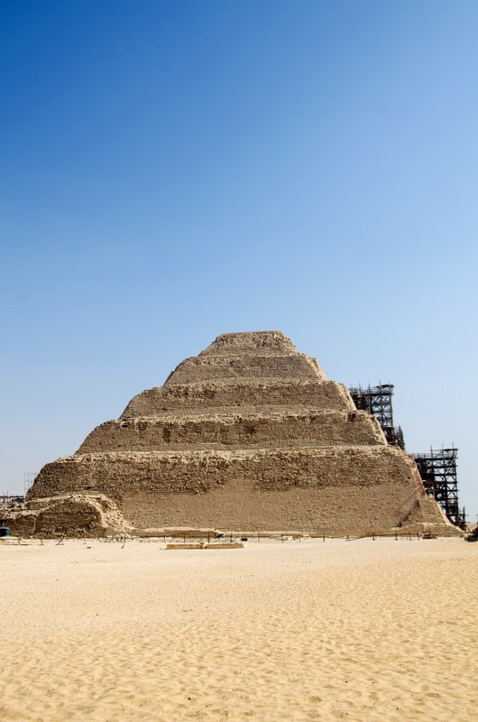 step pyramid djoser at saqqara cairo