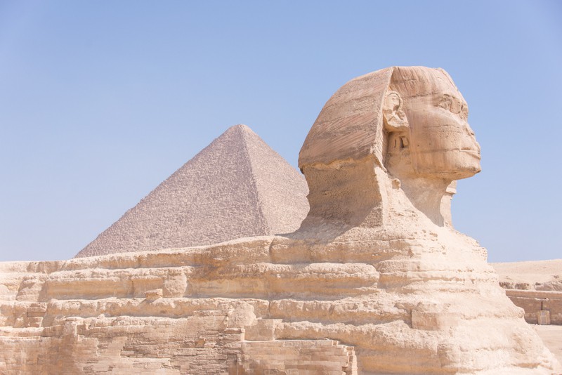 the sphinx. budget 7-day egypt itinerary, guided tour