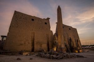Luxor Temple, Egypt at Night