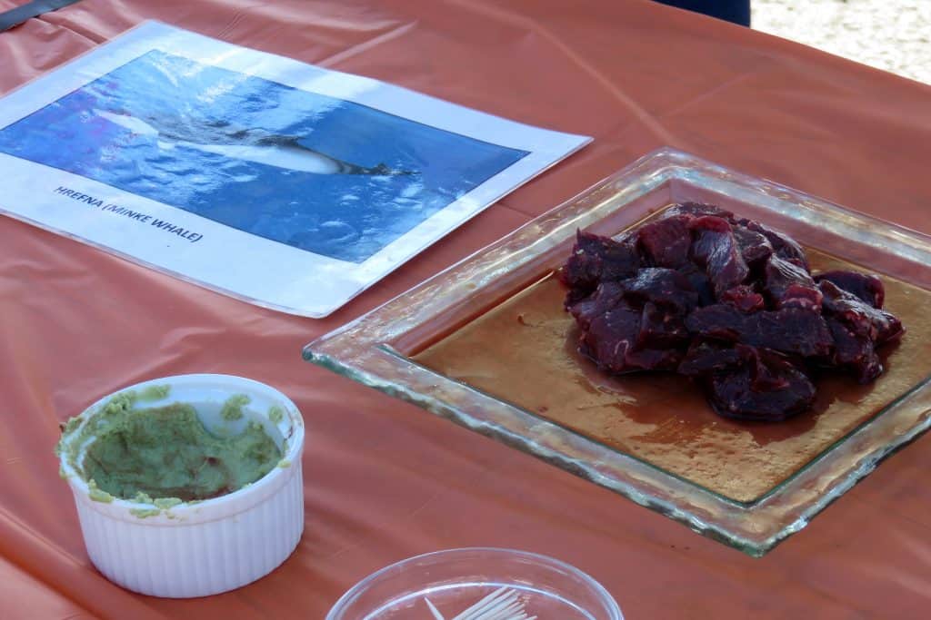 iceland travel tips, eating raw minke whale