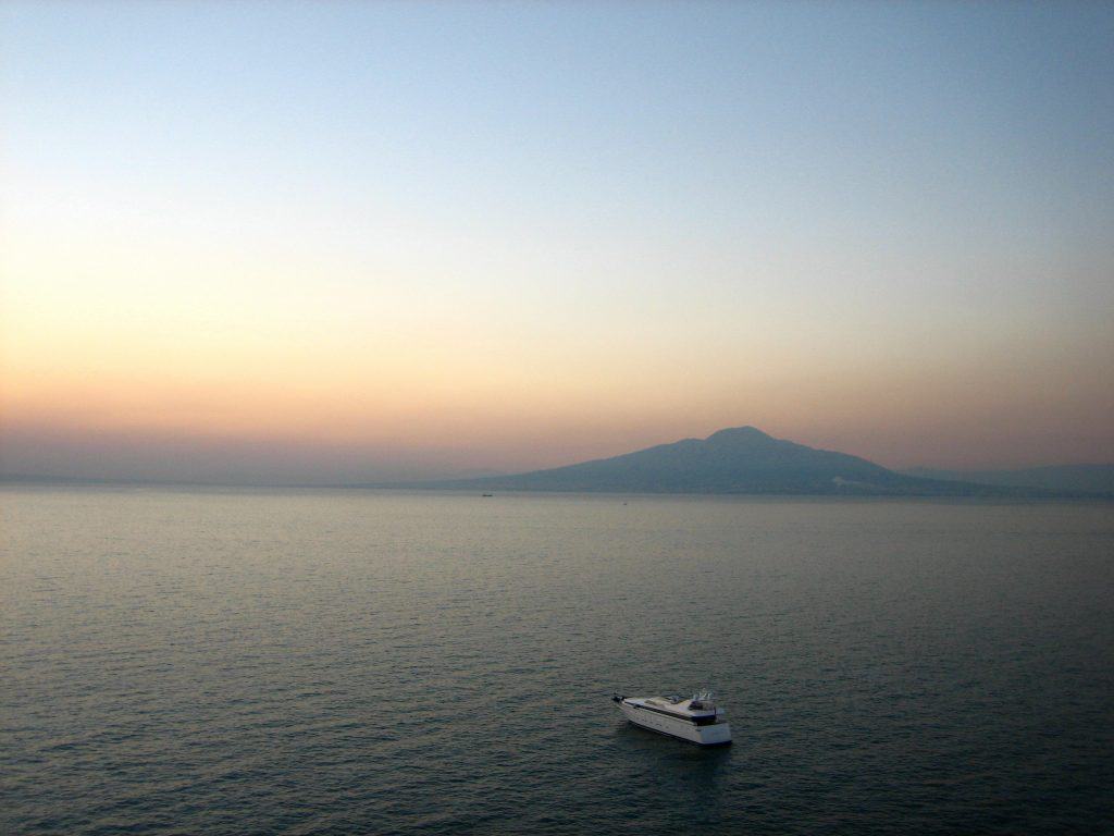 Sorrento, Vesuvius, Sunset