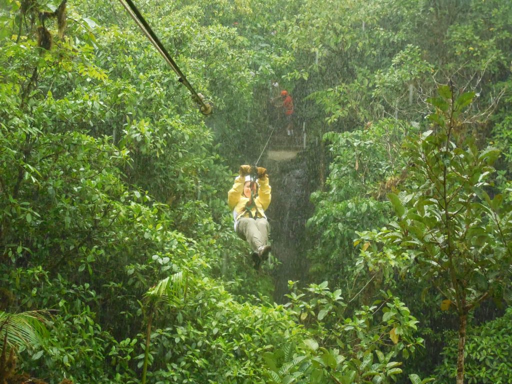 ziplining, la fortuna costa rica