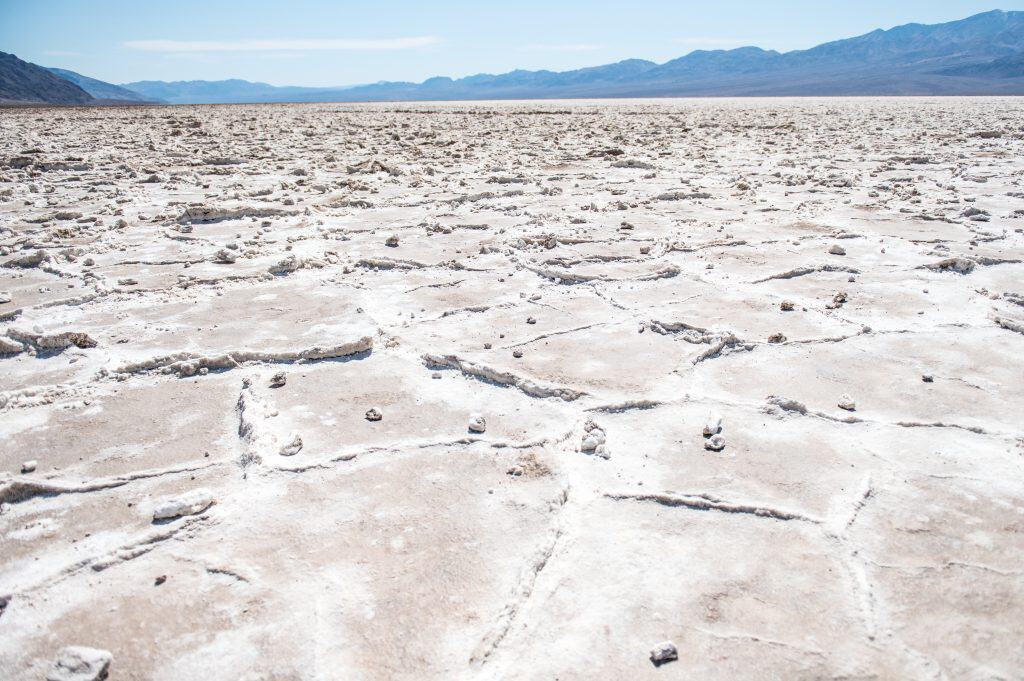 death valley. badwater basin. salt flats