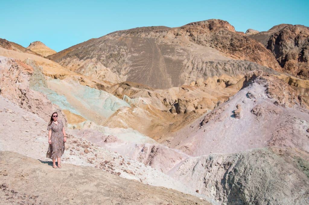 artists palette, rainbow mountain, death valley