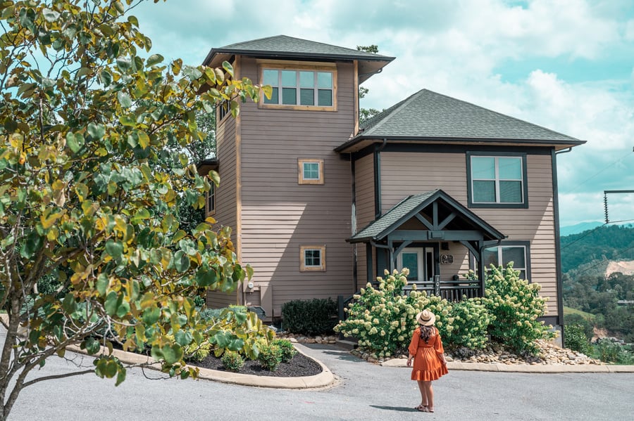 yourcation awaits cabin, pigeon forge tennessee family trip